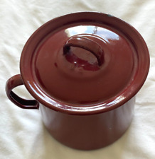 VINTAGE Red Austria Email ENAMELWARE Small 4