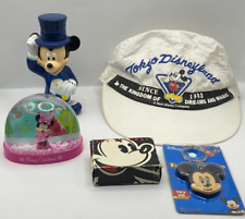 Vintage Tokyo Disneyland 1983 Hat Made In Japan Plus MICKEY MOUSE ITEMS picture