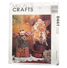 McCalls Sewing Pattern 8441 Angel Dolls Primitive Farmhouse Country Folk Decor picture