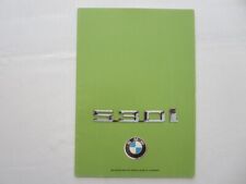 1975 BMW 530i Sales Brochure Catalog Advertising 5 Series 530 i picture