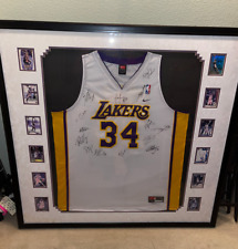 2003 LA Lakers basketball team signed autograph jersey Kobe Bryant Rick fox coa picture