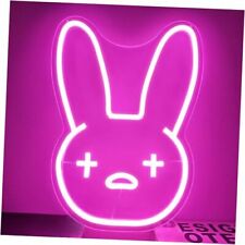 Bad Cute Bunny Neon Sign Bad Funny Bunny Led Neon Sign for Wall Decor Bad Bunny picture