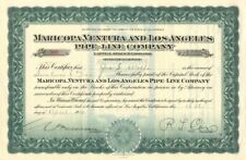 Maricopa, Ventura and Los Angeles Pipe-Line Co. - Stock Certificate - General St picture