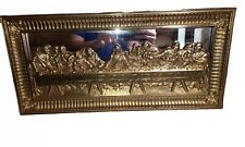 Vintage 3D Last Supper Beautiful Home Interior Mirrored Wall Art 21×10