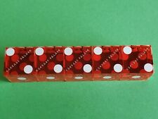 Caesar's Palace Las Vegas Casino Dice. (5 Dice Total) Red Polished picture