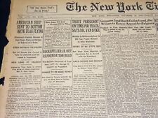 1916 NOV 29 NEW YORK TIMES - ROCKEFELLER JR. OUT AS FOUNDATION HEAD - NT 7717 picture