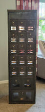 EARLY 1900s BRASS POST OFFICE BOX DOOR DOORS CABINET ORIGINAL AS FOUND CONDITION picture