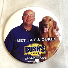 Bush’s Beans Button I Met Jay & Duke Promotional Advertising Badge 3” picture