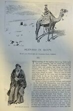 1899 Charles Dana Gibson Egypt Komombos Asuan illustrated picture