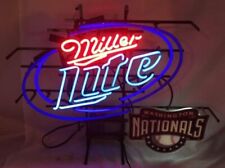 CoCo Washington Nationals Miller Lite Neon Sign Light 24
