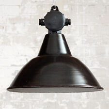 »EMAKON-S« Original Vintage Fabrik-Lampe Avec Emaille-Schirm Antique Vieux Ø picture