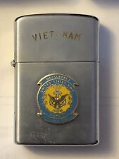 Vintage Vulcan Lighter. Navy NAVSUPPACT Nha Be. Brown water Navy With Box picture