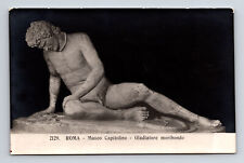 RPPC The Dying Gladiator Scupture Capitoline Museum Rome Italy Postcard picture