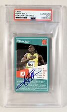 Usain Bolt Signed Trading Card PSA/DNA 5 COA picture