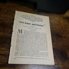 1897 Antique Booklet Ephemera: Tara, Pagan, And Christian picture