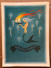 Vintage 1968 May 30 Holland America Line Cruise Ship Farewell Dinner Menu picture
