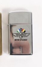 Vintage Indianapolis 500 Collectable Slim Chrome Zippo Lighter Racing picture