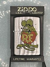 Vintage 1997 Ed Roth Rat Fink Mooneyes Big Daddy Chrome Zippo Lighter NEW picture