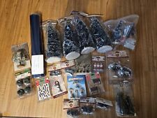 Big Lot of Lemax Village Accessories Christmas Trees Lights Signs Choir picture
