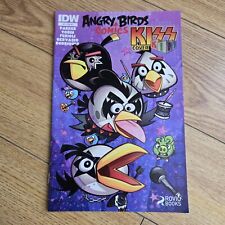 RARE: ANGRY BIRDS #1 KISS KIDS RI VARIANT COVER - IDW 2014 Comic Book 1ST PRINT picture