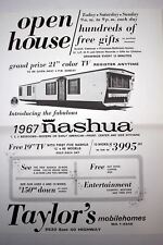 1967 Nashua Mobile Homes 1 Sheet Advertising KCMO Dealer 11x14 #18 picture