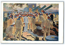 c1930's IG Drozdov KE Voroshilov on the Battleship Marut Unposted Postcard picture