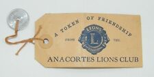 VINTAGE ANACORTES WA LIONS CLUB TOKEN OF FRIENDSHIP MARINEERS PAGEANT  picture