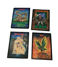 MONSTER IN MY POCKET SET OF 4 1991 MORRISON ENTERTAINMENT GROUP TRADING CARDS picture