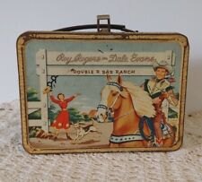 Roy Rogers and Dale Evans Double R Bar Ranch Metal Lunchbox NO THERMOS Vintage picture