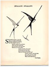  Vintage BOOK Print 1920's art deco childrens graphic-Swallow in the Sky picture
