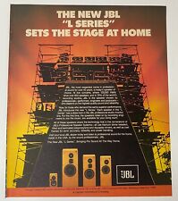 1985 JBL Speakers  Live Concerts 70% of The World's  Recording Studios Print Ad picture