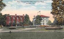 Elks Club Post Office City Park Florence Alabama 1921 postcard picture
