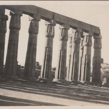Vintage 1900s RPPC Columns Temple Ruins Luxor Egypt Postcard picture