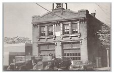 Postcard PA Harrisburg Shamrock Fire Station No 11 Company Fire Trucks #32 picture