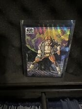 2022 Topps Chrome Star Wars Galaxy The Smuggler, Han Solo Prism Refractor 88/99 picture