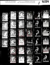 LD323 1979 Orig Contact Sheet Photo LANCE PARRISH DETROIT TIGERS - OAKLAND A'S picture