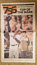 S.F. Giants - BARRY BONDS #756 TOP OF THE MARK S.F.Chron. Thurs. 8-9-2007..NEW picture