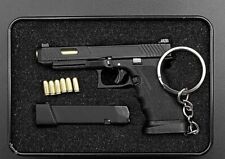 1/3 Pistol Alloy Mini Toy Gun Model Keychain with Disassembly & with bullets picture