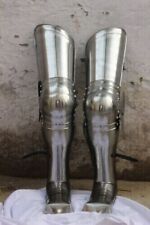18 gauge Steel Medieval Knight Gothic Leg Set Pair Of Leg Armor greaves Gifts picture