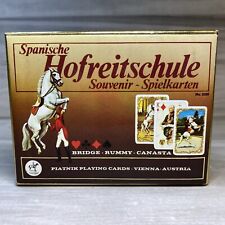 Spanische Hofreitschule Piatnik Playing Cards VIENNA AUSTRIA #2128 Souvenir NEW picture