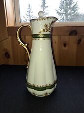 Antique GDA Limoges Gold Trim Water Pitcher/ France picture