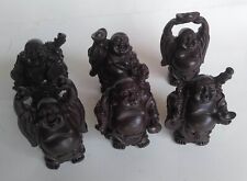 6 pcs Small laughing buddha statue symbol of lucky, money, longevity and happy picture