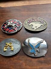 4 Unique Western Belt Buckles Calgary Stampeders & More picture