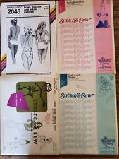 Vintage Sewing Patterns womens lot of 4 Stretch and Sew Panties Skirt Jacket picture