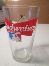 MLB Budweiser Baltimore Orioles Beer Glass Thick Pint Type Glass Looks Unused picture