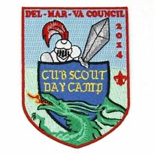 2014 Cub Scout Day Camp Knight Del. Mar. Va. Council Patch Boy Scouts BSA picture