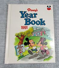 Disney's 1991 Year Book Vintage Hardcover Children's Grolier Enterprises FREE SH picture