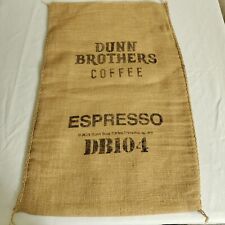 Dunn Brothers Espresso Coffee Bean Burlap Bag Approximately 29.5”x 18”  picture