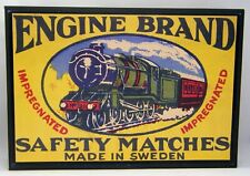 Engine Brand Safety Matches Sweden Large Store Advertising Display Box Empty picture