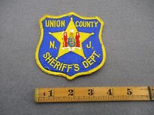 Union County New Jersey Sheriffs Department Patch W8 picture